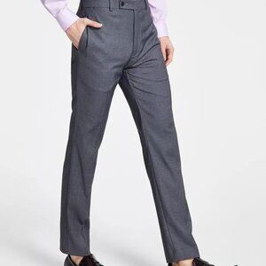 CALVIN KLEIN Men's Slim-Fit Performance Flat Front Trouser Pants 40Wx30L E01048‎